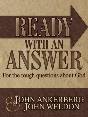 cover image of Ready With an Answer For the Tough Questions About God